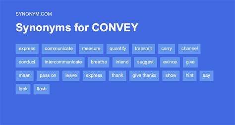 convey synonym